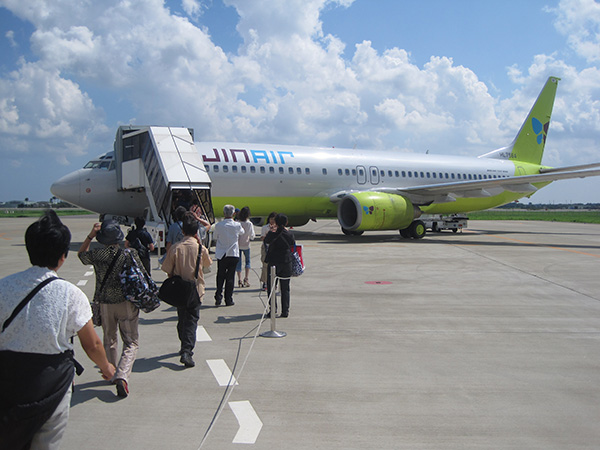  Ibaraki Airport Welcomed Third Chartered Flight from Jeju, Korea! publication date: 2012/09/14