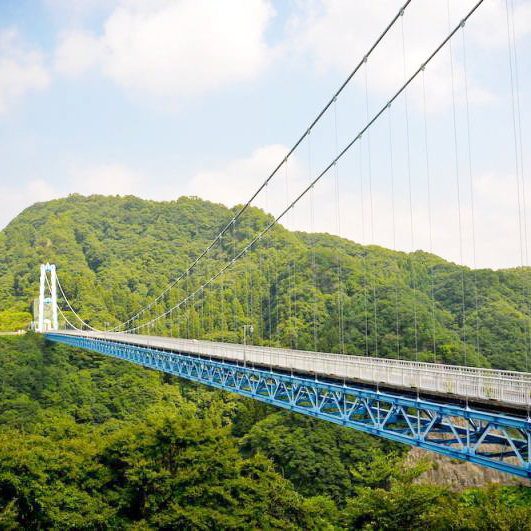 Ryujin big suspension bridge