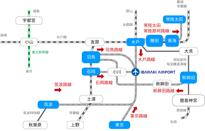 電車・バスアクセスマップ(繁体字)