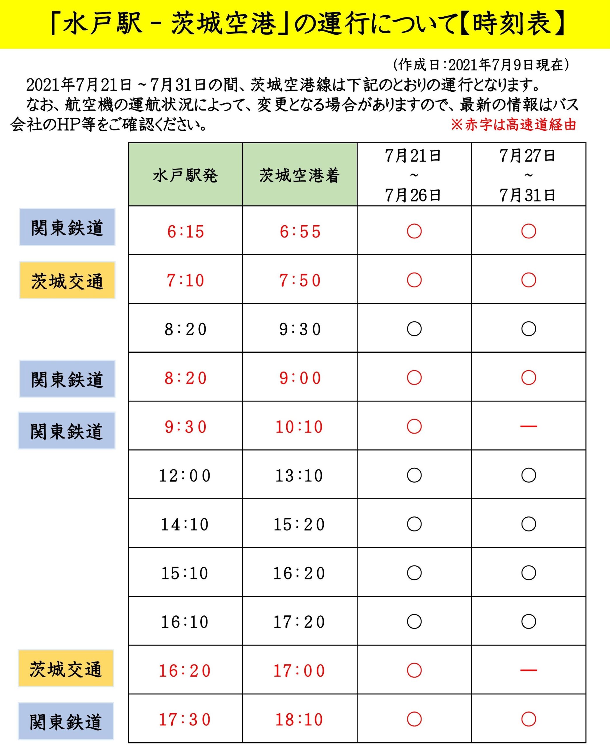 水戸方面のバス情報 茨城空港 水戸方面のバス情報 茨城空港
