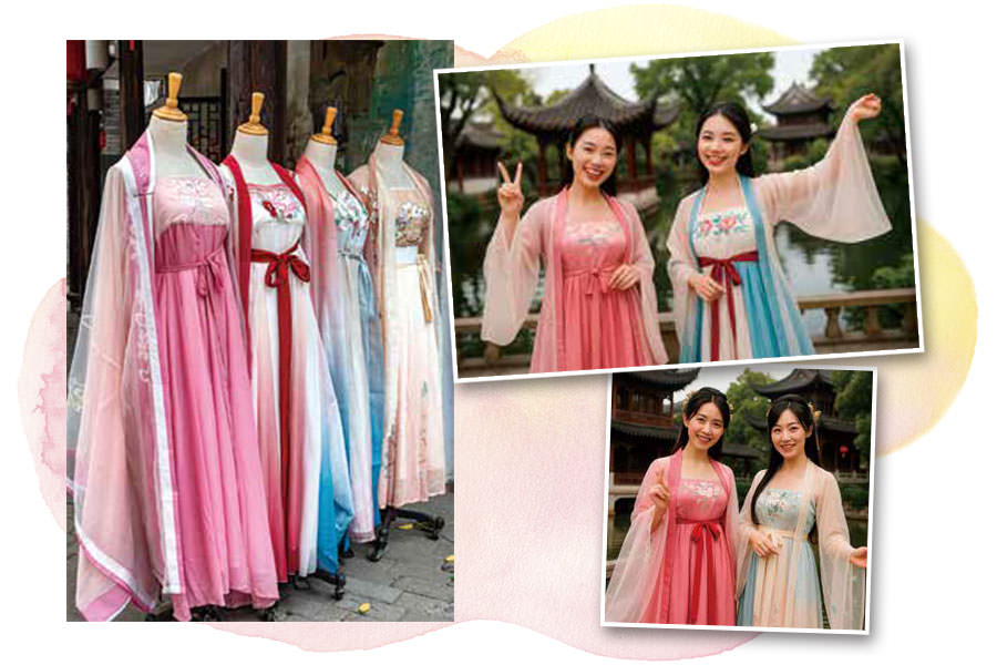 漢服体験と中国メイク