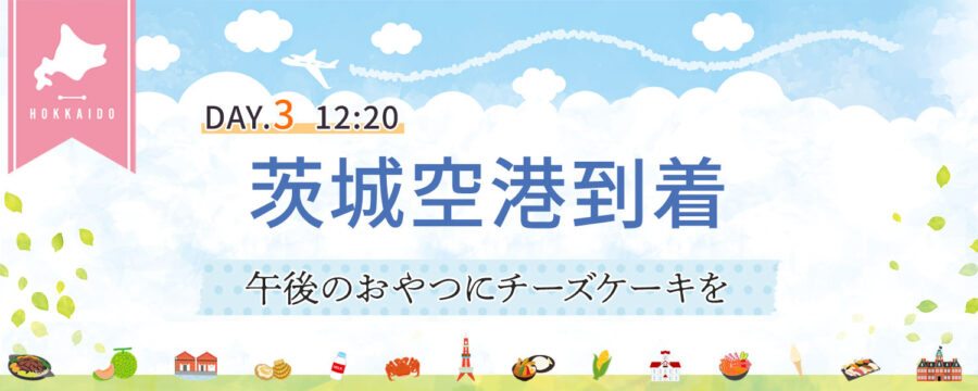 昼便で帰る、青空の空旅